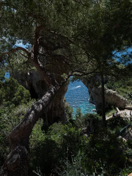 이탈리아 나폴리 근처에 카프리 섬의해 — 스톡 사진