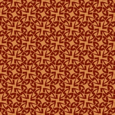 Tılsımların Slav dokusu. Kumaş, kağıt, internet ve daha fazlası için. Vektör illüstrasyonu