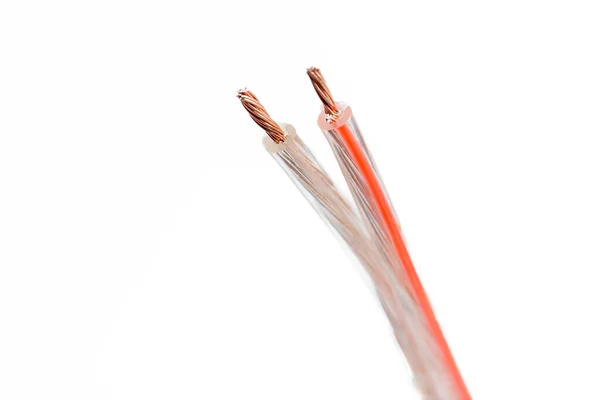 Audio Power Wire Semi Transparent Braid High Quality Photo — Stock Photo, Image
