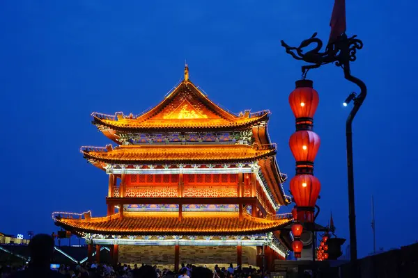 stock image Ancient Chinese Architecture in Xi'an China