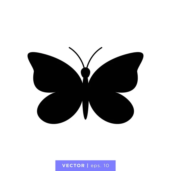 Farfalla Icona Vettore Illustrazione Modello Design Grafiche Vettoriali