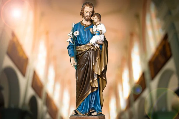San Giuseppe Gesù Bambino Della Chiesa Cattolica San Jose Menino — Foto Stock