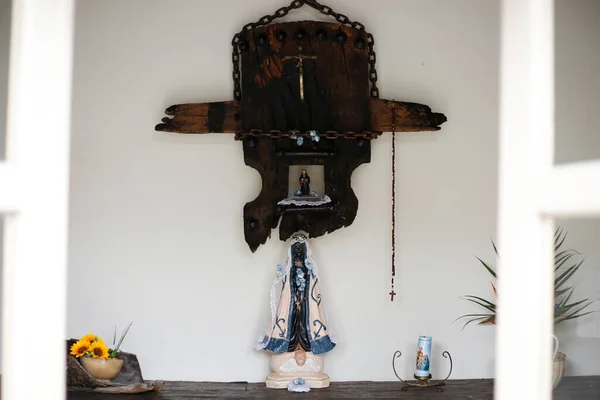 Aparecida Leydisi Aziz Benedikt Resimleriyle Sunak Nossa Senhora Aparecida Sao — Stok fotoğraf