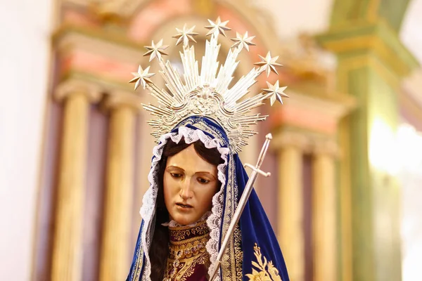 Our Lady Dolours Statue Image Nossa Senhora Das Dores — Stock Photo, Image