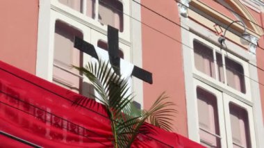 Kutsal hafta. Geleneksel Katolik kutlaması Palm Sunday. Hristiyan inancı Dini sembol
