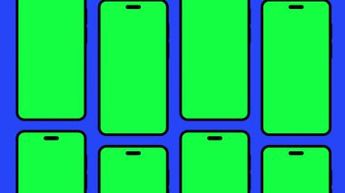 yeşil ekran ya da krom tuşlu hareketli modeller