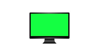 LED TV modeli yeşil ekran LED TV animasyon 4k animasyon boş ekran aygıtı