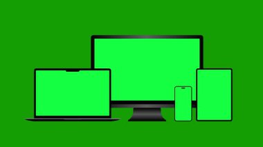 Tablet, LED TV, Laptop ve Mobil Aygıt Yeşil Ekran, Tablet, LED TV, Laptop ve Mobil Aygıt Canlandırma 4K
