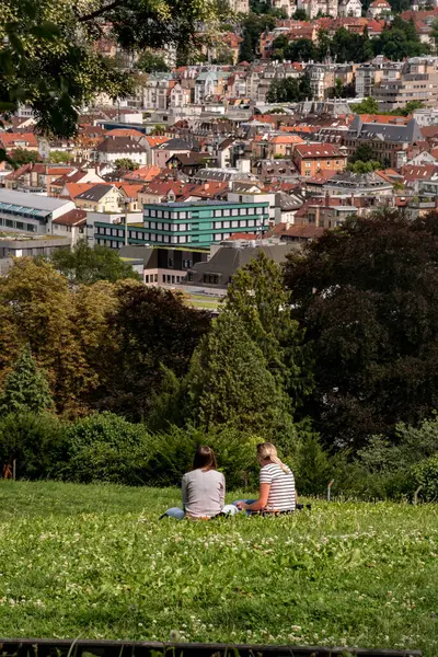 Stuttgart, Almanya 'da bir park manzarası