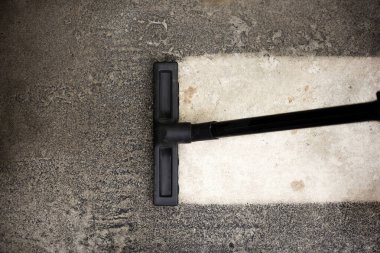 Elektrikli süpürge endüstriyel temiz beton zemin ile birçok metal tozu atığı