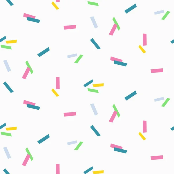Coloré Abstrait Confettis Saupoudrer Fond Motif Sans Couture — Image vectorielle