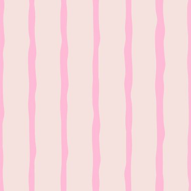 Soyut bej arkaplanda pembe çizgiler var.