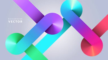 Vektör Soyut Arkaplanı. Açısal Gradyanlarla Renkli Resimler.