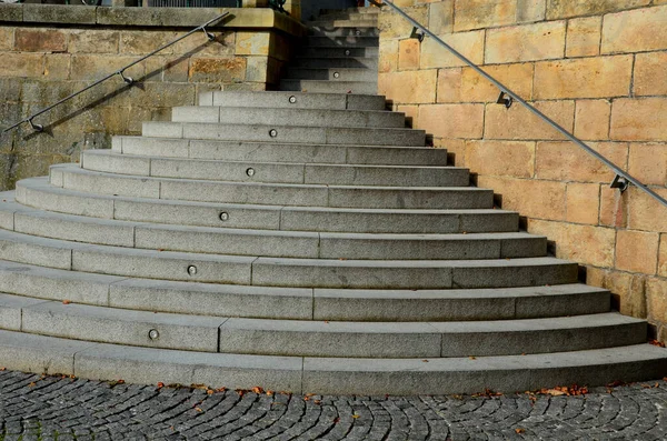 Escadas Para Orla Você Entra Através Portão Através Das Escadas — Fotografia de Stock