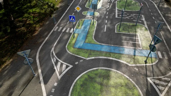 Educational Traffic Playground Set Products Intended School Age Children Learn — 图库照片