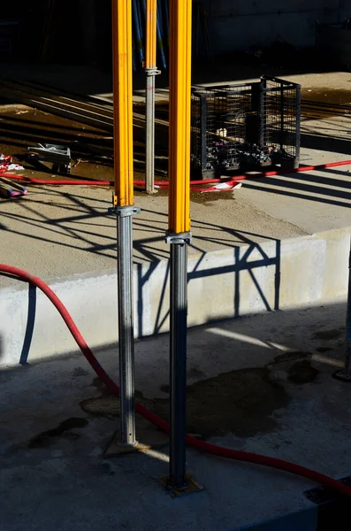 Suport Construcție Sigur Reglabil Din Oțel Galvanizat Cald Care Îndeplinește — Fotografie, imagine de stoc