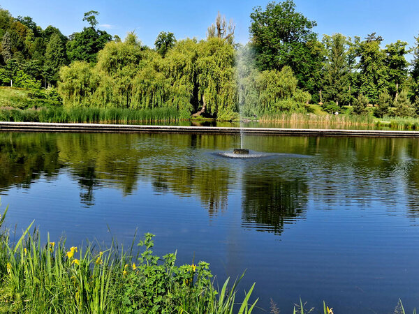 aeration bubbles. it is important source of oxygen for bacteria and, thanks to aeration, water mixed and impurities are released from the bottom. ideal way to keep the pond operational even in cold