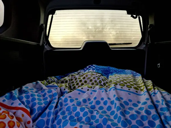if you sleep in the car, it is possible that your windows will fog up with exhaled moisture. it is necessary to ventilate a lot. the duvets can also get wet and then it is cold while sleeping.