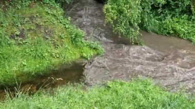 İki akarsuyun birleştiği yerde daha çok yağmur yağdığını görebilirsiniz. Fırtına ve sağanak yağış sadece bir havzayı vurdu ve tarlalardan bol miktarda çamur ve toprak taşıdı. Sel önleyici ölçüm eksikliği