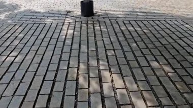 Şehirdeki gezinti güvertesine giden yol ağacın köklerinin altında asfaltlıdır. Eklemleri olan, yağmur yağdığında yüzey altında nefes alabilen ve ıslatabilen, geçirgen bir asfalt vardır.