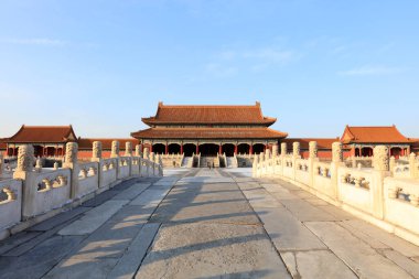 The Forbidden City in China. China's building of Beijing the imperial palace clipart