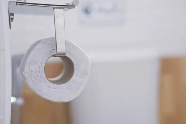 Tissue Roll Bathroom Needed — Stock Photo, Image