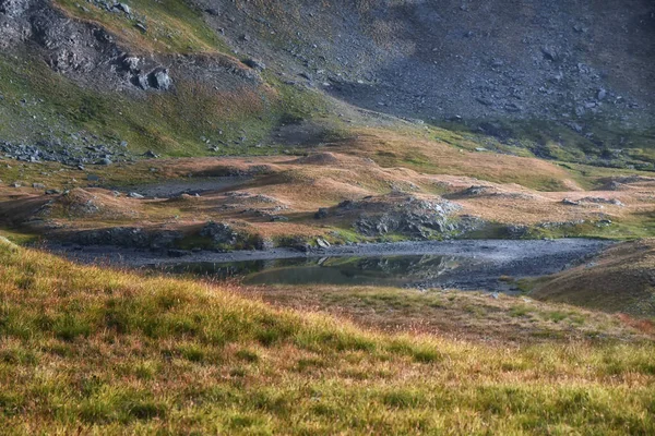Die Tre Becchi Seen Herrliche Naturkulisse Oberhalb Des Nivolet Hügels — Stockfoto