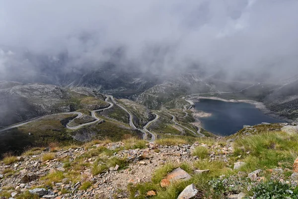 Agnel See Unterhalb Des Nivolet Hügels Piemont — Stockfoto