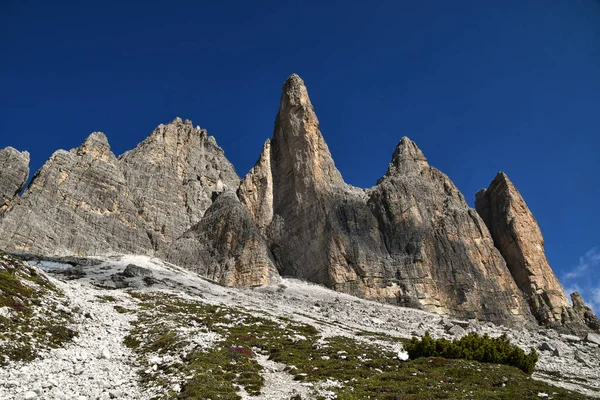 Three Peaks Lavaredo Dolomites Italy — Stock Photo, Image