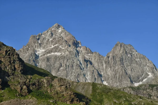 Monviso Símbolo Montanha Piemonte Visto Subindo Pian Del — Fotografia de Stock