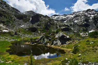 Longue Gölü, Aosta Vadisi 'nde küçük bir göl. Coumarial' dan Barma sığınağına giden yol boyunca yer alıyor.