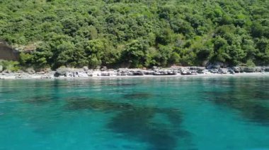 Scario 'dan Infreschi' ye ve Massetta 'nın Cilento, İtalya' daki güzel deniz koruma alanı..