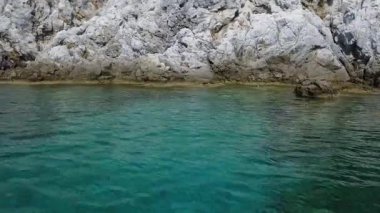 Scario 'dan Infreschi' ye ve Massetta 'nın Cilento, İtalya' daki güzel deniz koruma alanı..