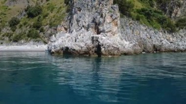 Scario 'dan Infreschi' ye ve Massetta 'nın Cilento, İtalya' daki güzel deniz koruma alanı..