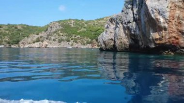 Scario 'dan Infreschi' ye ve Massetta 'nın Cilento, İtalya' daki güzel deniz koruma alanı..