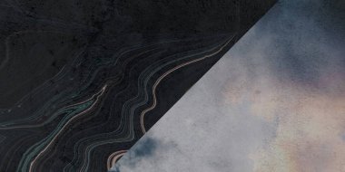 Mozaik ve tesselleştirilmiş doku arkaplanı