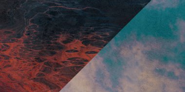 Boyalı ve fırçalanmış doku arkaplanı