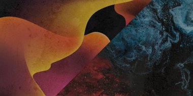 İllüzyon ve gerçeküstü doku arkaplanı