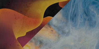 Desenli ve yıpranmış fayans arkaplan deseni