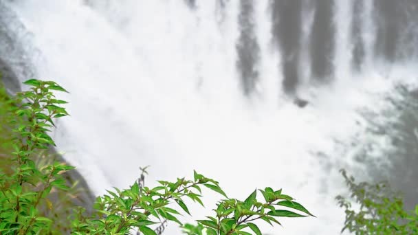 Grootste Gordijnwaterval Van Taiwan Taiwan Versie Van Nicaragua Falls Shifen — Stockvideo
