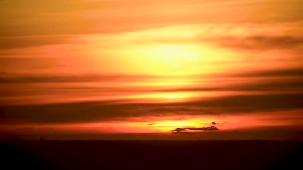 Захід Сонця Прихід Ночі Підсвічує Міську Нічну Сцену Нехай Люди — стокове відео