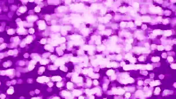 Sun Shines Surface Lake Sparkling Light Purple Ripples Swirled Lake — Video