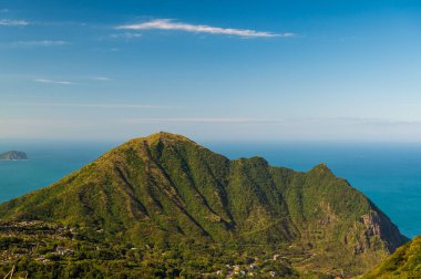 Spring mountain landscape. People feel comfortable, free and at peace. The scenery of mountains and seas in Ruifang, New Taipei City. Taiwan