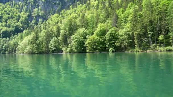 Tranquil Serenity Discovering Scenic Views Bartholomew Church King Lake Wonders — Stock Video