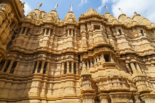 stock image The castle is built of yellow sandstone. The streets are old and historic. Jaisalmer Fort (Sonar Quila or Golden Fort) is located in Rajasthan, India.