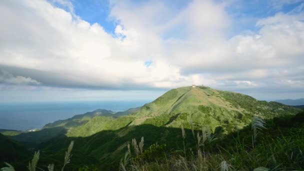 Vue Station Météorologique Wufenshan Mer Depuis Montagne Keelung Randonnée Escalade — Video