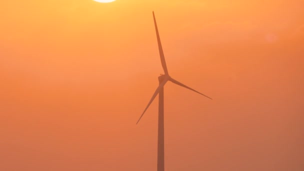 写真を撮ったり 景色を楽しんだり 日没を見たりするのに最適なスポットです ゴメイ ウィンドミル アベニュー 台中港風力発電所 — ストック動画