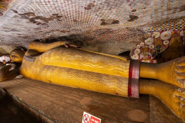 Dambulla mağara tapınağı (Dambulla Altın Tapınağı), bir Dünya Mirası Alanı ve bir Budist hac mekanı. Dambulla, Sri Lanka.