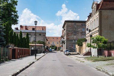 Dzialdowo, Polonya 24 Haziran 2024, şehirde bir yürüyüş 