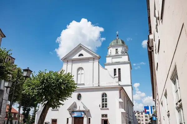 Dzialdowo, Polonya 24 Haziran 2024, şehirde bir yürüyüş 